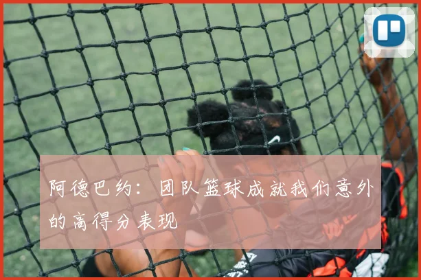 阿德巴约：团队篮球成就我们意外的高得分表现